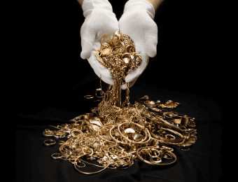Oro en joyas y lingotes — tasación profesional